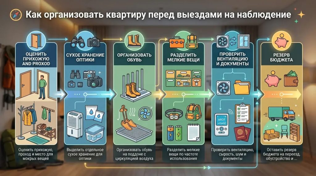 Как организовать квартиру перед выездами